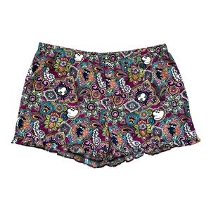 Disney Parks ‘Mickey Mouse Mandala’ Paisley Print Lounge Shorts Size Xlarge